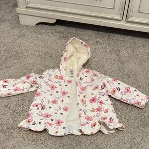 Little Me Cream Floral Jacket